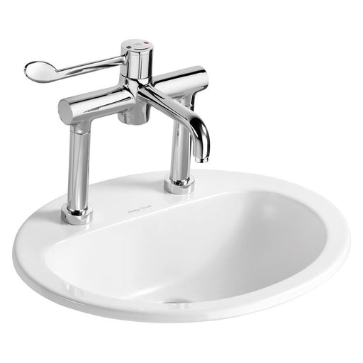Armitage Shanks Orbit 21 55cm Countertop Basin, No Overflow, No Chainhole - Two Tapholes - Unbeatable Bathrooms