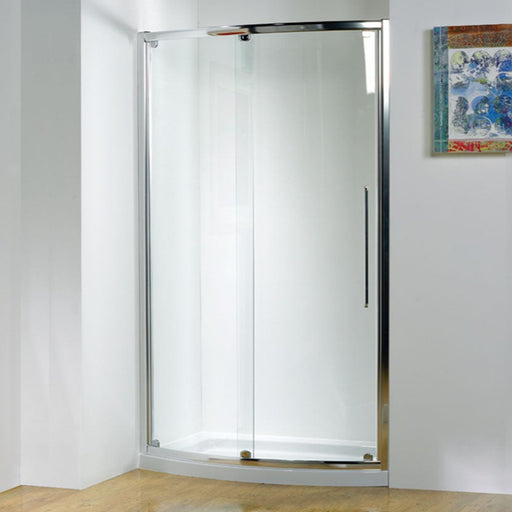 Kudos Original Bow Fronted Rectangle Shower Enclosure with Sliding Door - Unbeatable Bathrooms