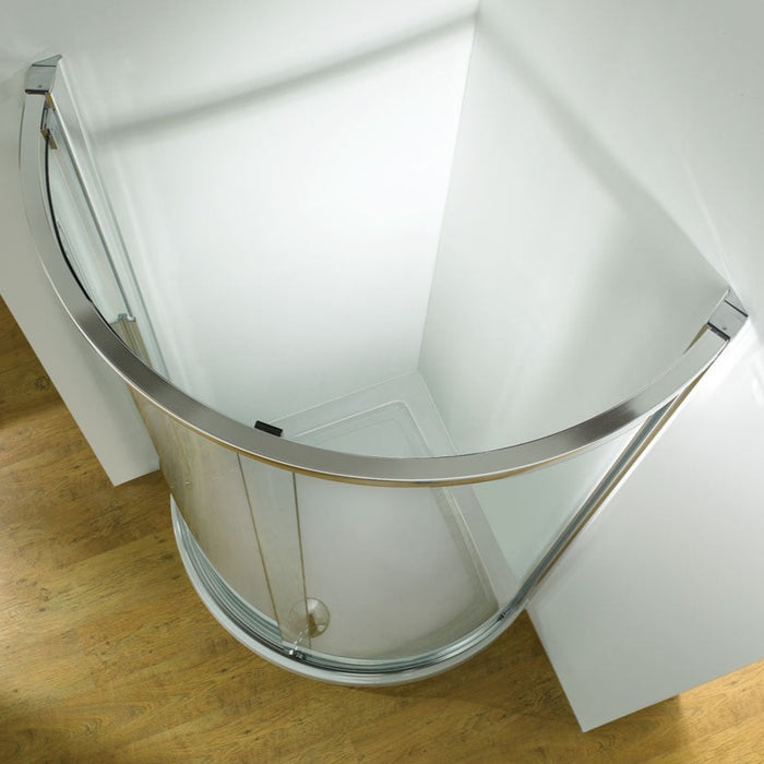 Rounded Shower Kudos Original Curved Quadrant Shower Enclosure with Sliding Door