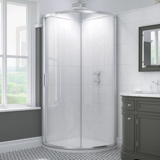 Kudos Original6 Offset Quadrant Shower Enclosure with Sliding Door - 1000 x 810mm - Unbeatable Bathrooms