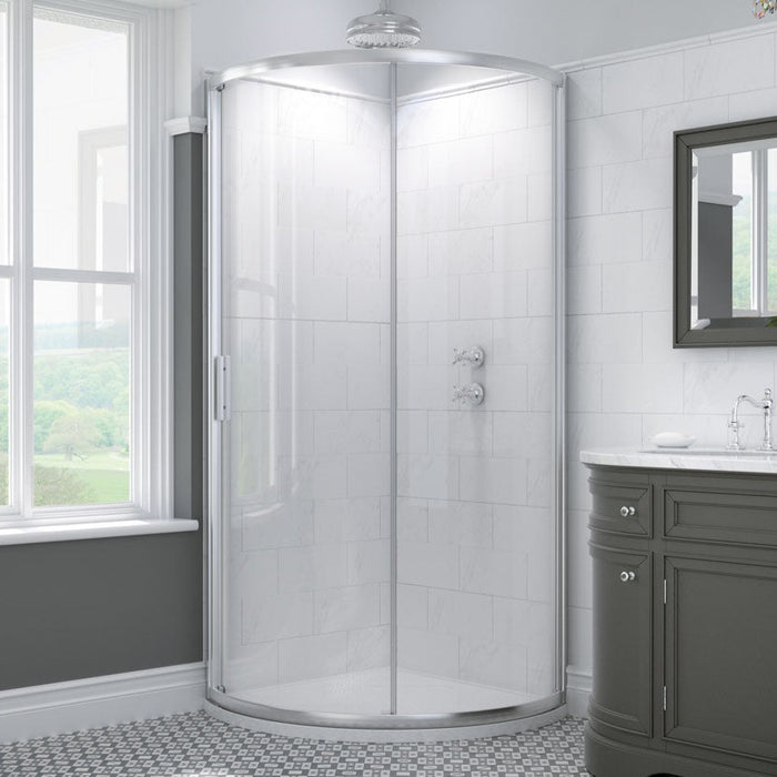Kudos Original6 Offset Quadrant Shower Enclosure with Sliding Door - 1000 x 810mm - Unbeatable Bathrooms