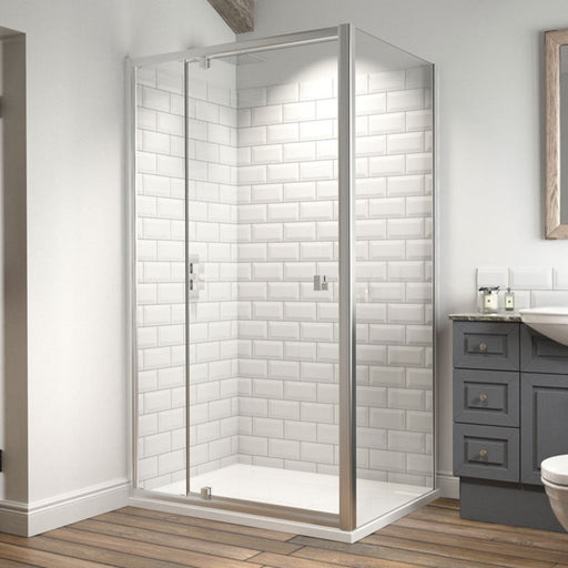 Kudos Original 6 Rectangle Shower Enclosure with Pivot Door - Unbeatable Bathrooms