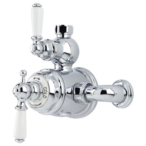 Perrin & Rowe Traditional Exposed Thermostatic Shower Mixer with Lever Handles - Unbeatable Bathrooms