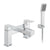 Vado Phase Two Hole Deck Mounted Bath Shower Mixer with Shower Kit - Unbeatable Bathrooms