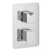 Vado Phase One Outlet Two Handle Wall Mounted Concealed Thermostatic Shower Valve - Unbeatable Bathrooms
