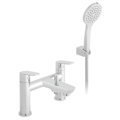 Vado Photon Two Hole Deck Mounted Bath Shower Mixer with Shower Kit - Unbeatable Bathrooms