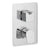 Vado Photon Three Outlet Two Handle Wall Mounted Thermostatic Shower Valve - Unbeatable Bathrooms