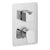 Vado Photon One Outlet Two Handle Wall Mounted Concealed Thermostatic Shower Valve - Unbeatable Bathrooms