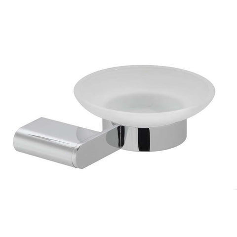 Vado Photon Frosted Glass Wall Mounted Soap Dish & Holder - Unbeatable Bathrooms