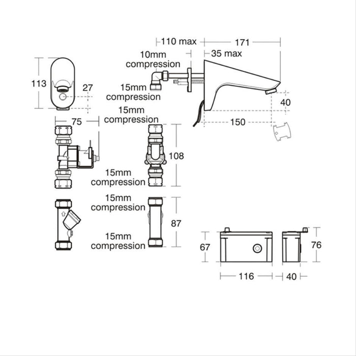 Armitage Shanks Portman 21 40cm Basin - Unbeatable Bathrooms