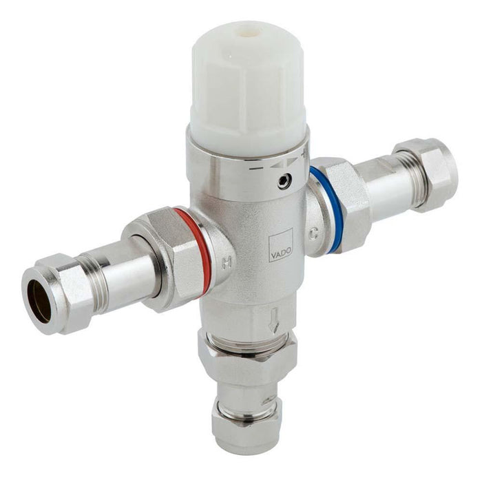 Bliss Protherm In-Line Thermostatic Valve TMV2 Approved & Supplied with 15mm Fittings - Unbeatable Bathrooms