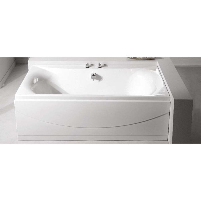 Carron Alpha Double Ended 5mm Acrylic Carronite Rectangular Bath White - Unbeatable Bathrooms