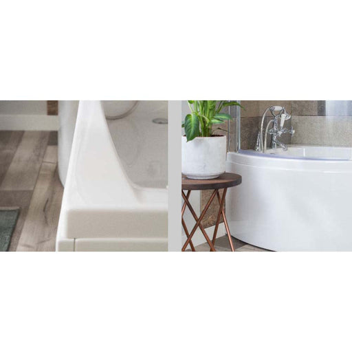 Carron Aspect Carronite 1700mm x 800mm Shower Bath - Unbeatable Bathrooms
