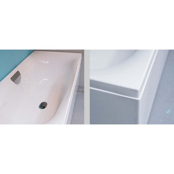 Carron Echelon 1700 x 750mm Double Ended White Acrylic Standard Bath - Unbeatable Bathrooms
