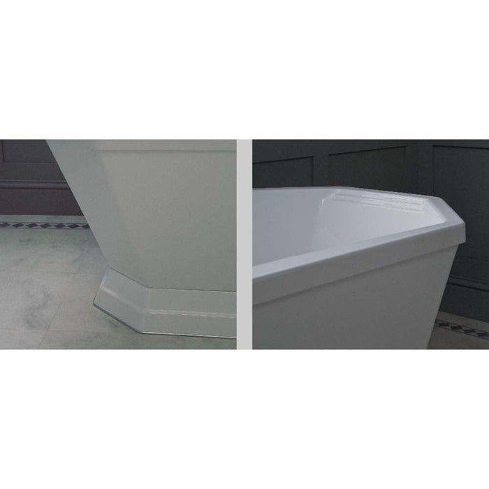 Carron Highgate 1700mm x 750mm Carronite Bath - white - Unbeatable Bathrooms