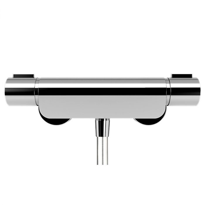 Aqualisa Midas 220 Thermostatic Bar Mixer Shower with Adjustable Head - Chrome - Unbeatable Bathrooms
