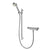 Aqualisa Midas 220 Thermostatic Bar Mixer Shower with Adjustable Head - Chrome - Unbeatable Bathrooms