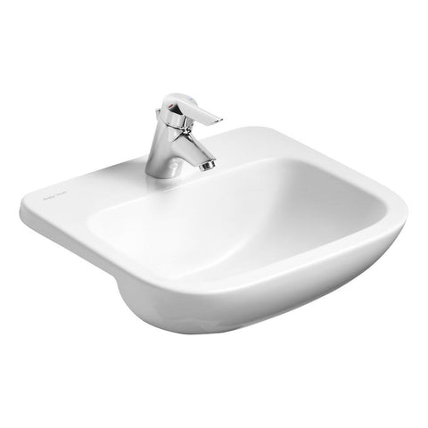 Armitage Shanks Profile 21 50cm Semi-Countertop Basin, No Overflow - One Taphole - Unbeatable Bathrooms