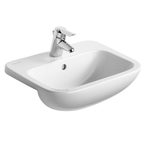 Armitage Shanks Profile 21 50cm Semi-Countertop Basin with Overflow - One Taphole - Unbeatable Bathrooms