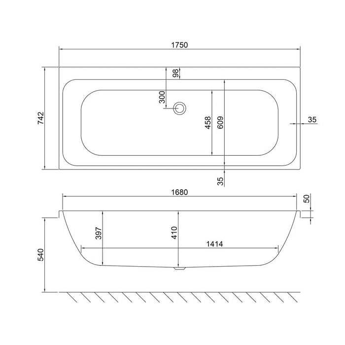 Carron Profile Double Ended Carronite Bath - Unbeatable Bathrooms
