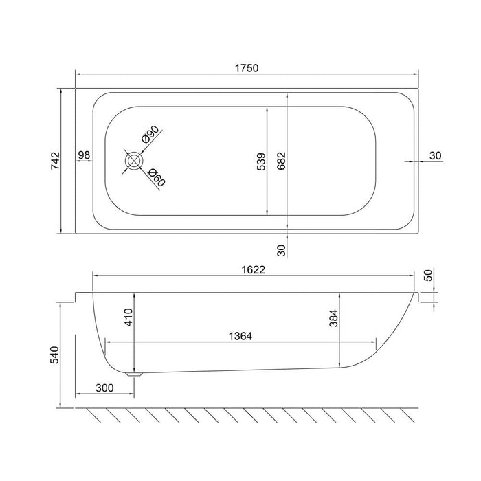 Carron Profile Double Ended Carronite Bath - Unbeatable Bathrooms