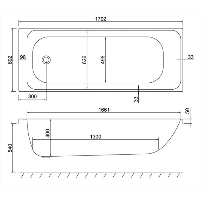 Carron Profile Double Ended Carronite Bath - Unbeatable Bathrooms