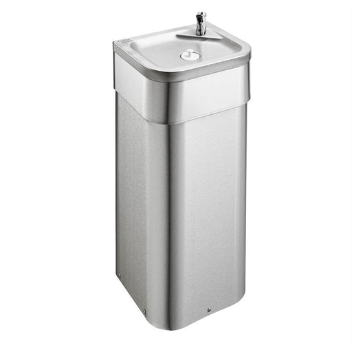 Armitage Shanks Purita Drinking Fountain with Wall Fixed, Floor Standing Pedestal 900mm High for Adult Use - Unbeatable Bathrooms