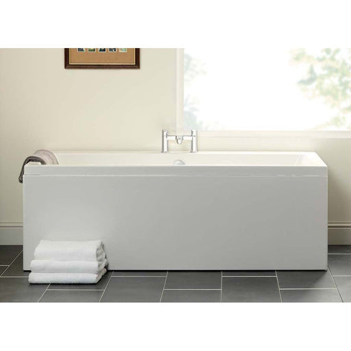 Carron Quantum Duo Carronite Bath - White - Unbeatable Bathrooms