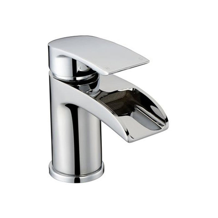 RAK Art Waterfall Curve Mono Basin Mixer Tap - Chrome - Unbeatable Bathrooms