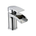 RAK Art Waterfall Curve Mono Basin Mixer Tap - Chrome - Unbeatable Bathrooms