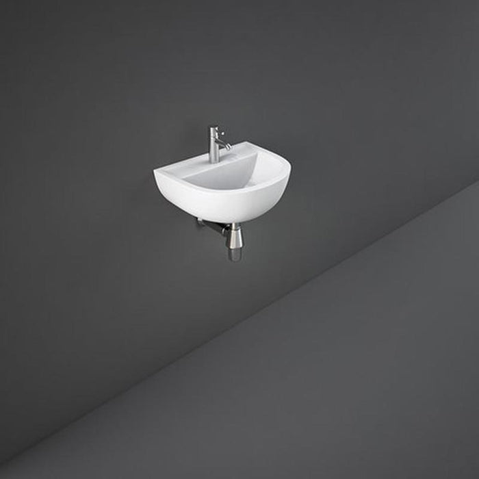 RAK Ceramics Compact 38/50cm Special Needs Wall Hung Basin Basin - 0 & 1TH - Unbeatable Bathrooms