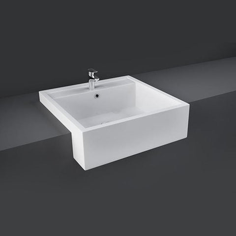 RAK Ceramics Nova 460mm 1TH Semi Recessed Basin - Unbeatable Bathrooms