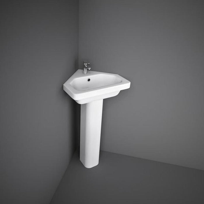 Rak Resort 50/55/65cm Square Pedestal Basin - 1TH - Unbeatable Bathrooms