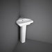 Rak Resort 50/55/65cm Square Pedestal Basin - 1TH - Unbeatable Bathrooms