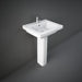 Rak Resort 50/55/65cm Square Pedestal Basin - 1TH - Unbeatable Bathrooms