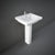 Rak Resort 50/55/65cm Square Pedestal Basin - 1TH - Unbeatable Bathrooms