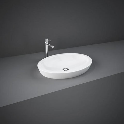 Rak Resort 580mm 0TH Oval Countertop Basin - Unbeatable Bathrooms