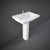 Rak Resort 50/55/65cm Square Pedestal Basin - 1TH - Unbeatable Bathrooms