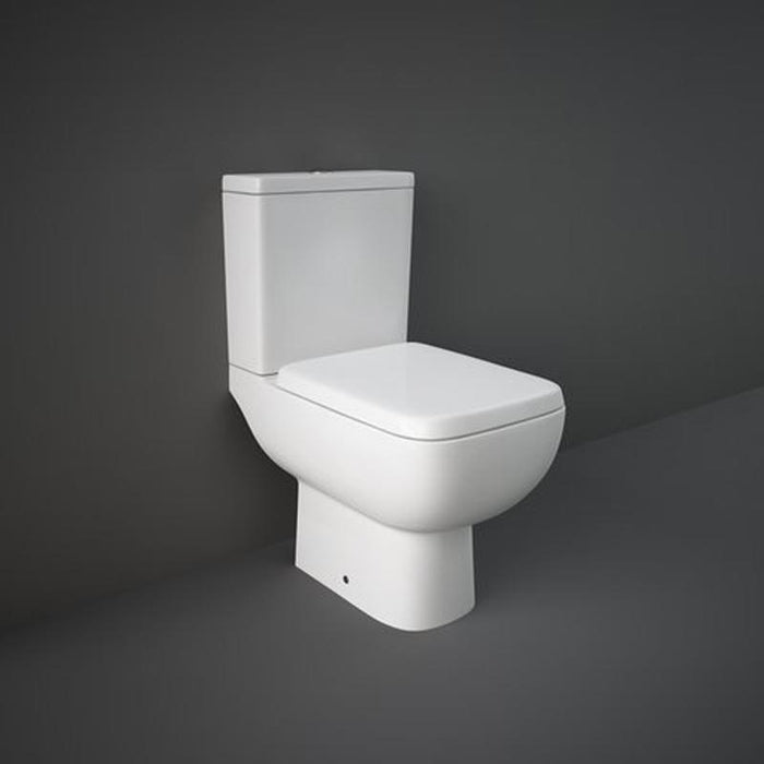 RAK Series 600 Open-Back Close Coupled Toilet (No Seat) - Unbeatable Bathrooms