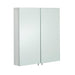 RAK Delta Mirrored Bathroom Cabinet 60cm x 67cm Stainless Steel - Unbeatable Bathrooms