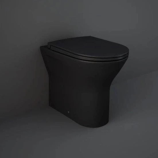 RAK Feeling Soft Close Toilet Seat - Matt Black - Unbeatable Bathrooms