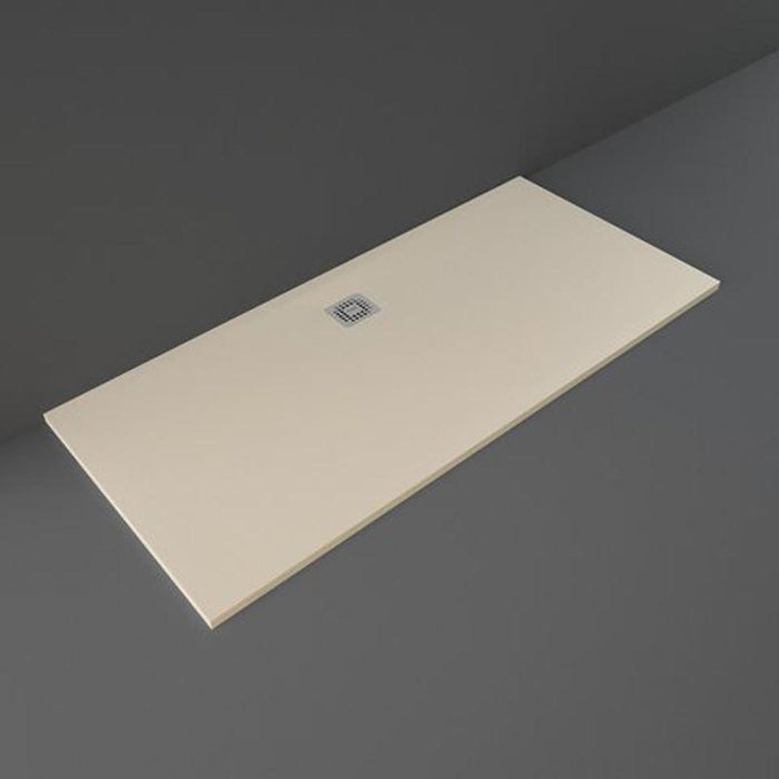 RAK Feeling Rectangular Shower Tray & Waste - Cappuccino - Unbeatable Bathrooms