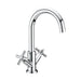 RAK Kitchen Sink Mixer Tap Cross Head - Chrome - Unbeatable Bathrooms