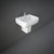 RAK Metropolitan 42/52cm Square Pedestal Basin - 1 & 2TH - Unbeatable Bathrooms