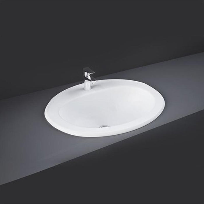 RAK Mira 560mm Counter Inset Basin - 1 & 2TH - Unbeatable Bathrooms