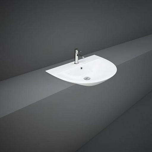 RAK Morning 550mm 1TH Semi Recessed Basin - Unbeatable Bathrooms