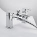 Rak Square Bath Shower Mixer Tap Pillar Mounted - Chrome - Unbeatable Bathrooms