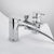 Rak Square Bath Shower Mixer Tap Pillar Mounted - Chrome - Unbeatable Bathrooms