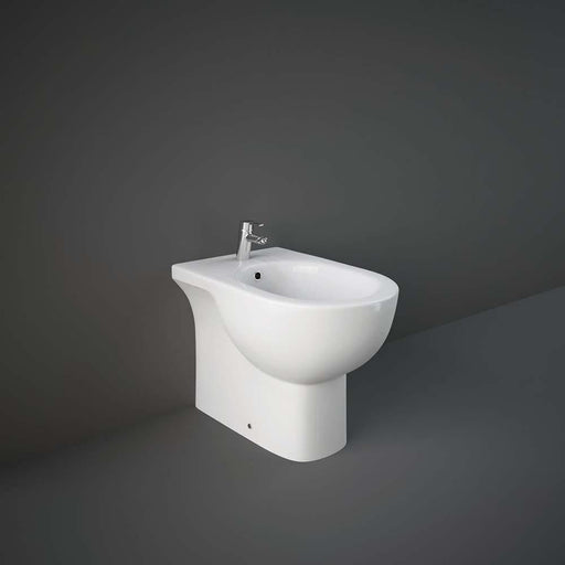 RAK Tonique Back To Wall Bidet 55cm Projection - White - Unbeatable Bathrooms