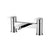 RAK Tonique Double Lever Bath Filler Tap - Chrome - Unbeatable Bathrooms